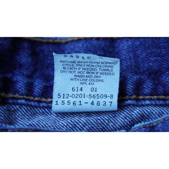 VIntage Levis 560 Jeans Womens Size 10 Mis S Blue Denim Loose Fit Straight Leg - Picture 4 of 10